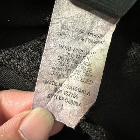 Windsor women's size large black romper, pit to pit 17", inseam 3 1/2" - Picture 5 of 5